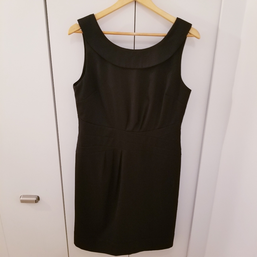 RW&Co | Black Boat Neck Silver Dress Sleeveless